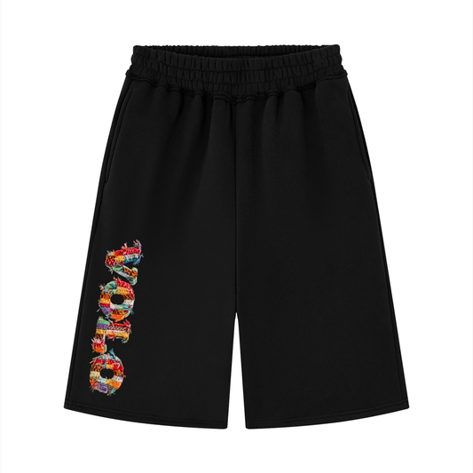 "Black" 3/4 Shorts
